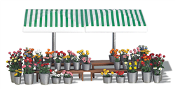Busch 1072 HO Flower Stand Kit