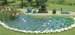 Busch 1210 HO Garden Pond Set Kit