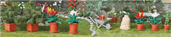 Busch 1235 HO Christmas Flower Set