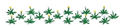 Busch 1246 HO Dandelions Pkg 18