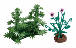 Busch 1250 HO Plants Hemp And Poppy