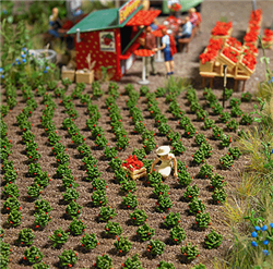Busch 1265 HO Strawberry Plants Kit Pkg 40
