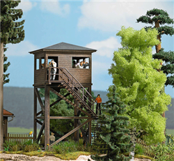 Busch 1585 HO Observation Tower Laser-Cut Wood Kit