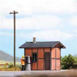 Busch 1621 HO Switchman's Hut Laser-Cut Wood Kit