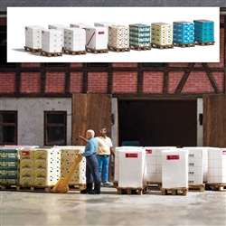 Busch 1812 HO Pallets with Boxes