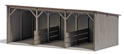 Busch 1899 HO Wood Shelter Laser-Cut Wood Kit