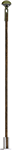 Busch 4112 HO Round Station/Platform Lamp on Wood Post w/ LED 6" Tall