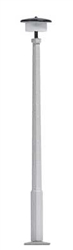 Busch 4117 HO Post-Top Platform Light w/ Octagonal Concrete Mast Light 2-9/16" 