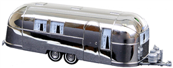 Busch 44982 HO 1958 Airstream Aluminum Camping Trailer Assembled Silver