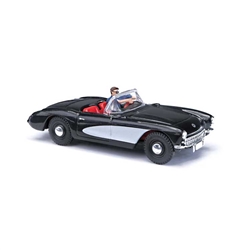 Busch 45435 HO 1956 Chevrolet Corvette Convertible Assembled Top Down