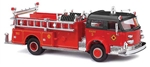 Busch 46018 HO 1968 American LaFrance Closed-Cab Pumper Assembled Fire Department