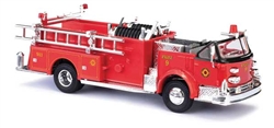 Busch 46030 HO 1968 American LaFrance Open-Cab Pumper Assembled Fire Department