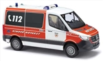 Busch 53465 HO 2018 Mercedes-Benz Sprinter SWB High-Roof Ambulance Assembled Kinder NEF Rettungsdienst Dortmund German Lettering