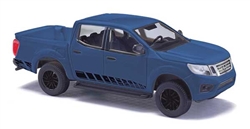 Busch 53710 HO 2015 Nissan Navara Crew-Cab Pickup Truck Assembled Blue Black