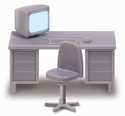 Busch 5402 HO Office Set