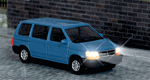 Busch 5657 HO Chrysler Voyager Van w/ Working Headlights and Taillights