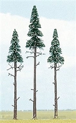 Busch 6118 Pine Trees 5-1/8 x 6-11/16" pkg 3