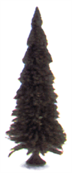 Busch 6475 Pine Trees w/Roots Set Includes 2 Each 60, 90, 110 mm,3 of 75 mm and 1 of 135 mm