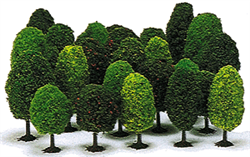 Busch 6487 Deciduous Trees Assortment pkg(25)