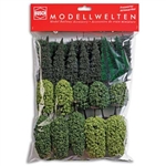 Busch 6488 Mixed Forest Trees 10 Deciduous & 19 Coniferous 3- 5" Tall