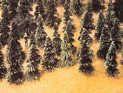 Busch 6599 N Pine Trees 1-3/16 2" 3 5.1cm