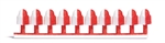 Busch 7754 HO German Fouling Point Markers pkg (10)
