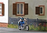 Busch 7860 HO American Motorcycle with Biker Couple Assembled Action Set Blue