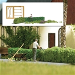 Busch 7974 HO Hedge Cutting Action Set Garden Tools, Hedge, Gardner Figure, Ground Cover