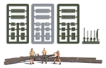 Busch 79829 HO Offroad Expedition Action Set 3 Figures Logos Tools and Road Traction Plates