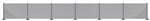 Busch 8117 N Metal Industrial Fence Kit 23-5/8 x 5/8" 60cm x 16mm Includes 32 Posts