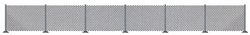 Busch 8117 N Metal Industrial Fence Kit 23-5/8 x 5/8" 60cm x 16mm Includes 32 Posts