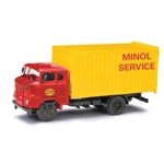 Busch 95198 HO 1965 IFA W50L MK Box-Body Delivery Truck Assembled Minol Service