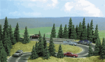 Busch 9740 HO Pine Tree Set Pkg 20