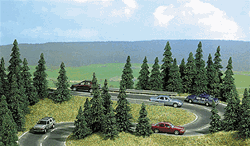 Busch 9740 HO Pine Tree Set Pkg 20