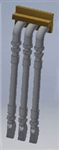 Cal Scale 190724 HO 3 Line MU Hose Plastic Pkg 4