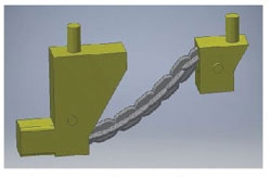 Cal Scale 190728 HO Alco Brake Chain Guide Plastic Pkg 2