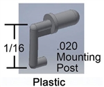 Cal Scale 190731 HO Loco Door Handles 5-1/2 x 3/4" Plastic Pkg 16