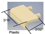 Cal Scale 190732 HO Loco Face Mount Steps 16-1/2 x 8" Plastic Pkg 5