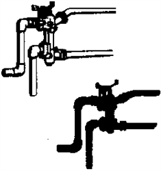 Cal Scale 264 HO Steam Loco Injectors Brass Casting Sellers Type S Nonlifting