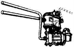 Cal Scale 347 HO Steam Loco Air Compressor Brass Casting Cross Compound Standard Strainer w/Pipes