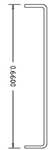 Cal Scale 502 HO Grabs for EMD FT & F Unit Diesels Pkg 12 .012" Wire Side Door