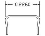 Cal Scale 506 HO Grab Irons Pkg 12 .012" 