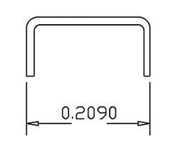 Cal Scale 507 HO Grab Irons .012" Wire Scale 18" Straight Pkg 20