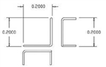 Cal Scale 510 HO Grab Irons .012" Wire Roof Corner Grabs Pkg 12
