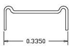 Cal Scale 511 HO Grab Irons .012" Wire Ladder Grabs Pkg 12