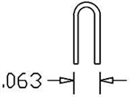 Cal Scale 512 HO "U" Bolts Pkg 20 .012" Wire Small 