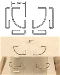 Cal Scale 529 HO Grab Irons for RS Diesels Corner Pkg 8