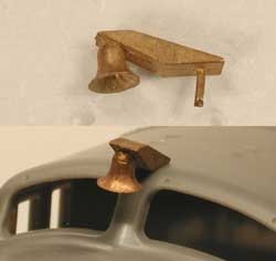 Cal Scale 539 HO Bangor & Aroostook Bell & Bracket 1 Piece Brass Casting