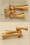 Cal Scale 543 HO Airhorn Unpainted Brass Casting Nathan P3 2 Bells Forward 1 Bell Back