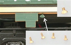 Cal Scale 590 HO Cab Ground Light Unpainted Brass Casting Pkg 4